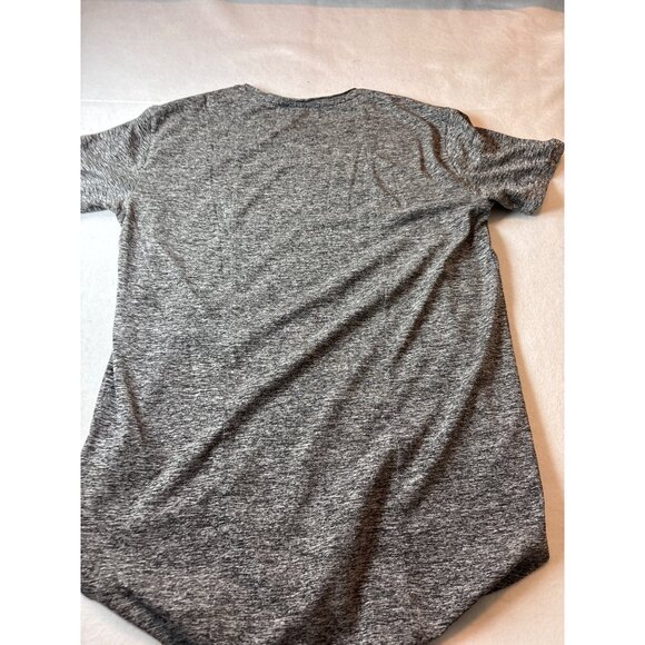 Calvin Klein Jeans Womens Heathered Gray High-Low Hem T-Shirt M Size - Picture 8 of 10